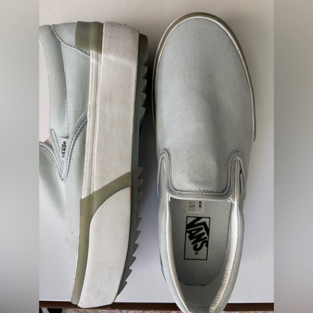 Vans Pale Blue Platform